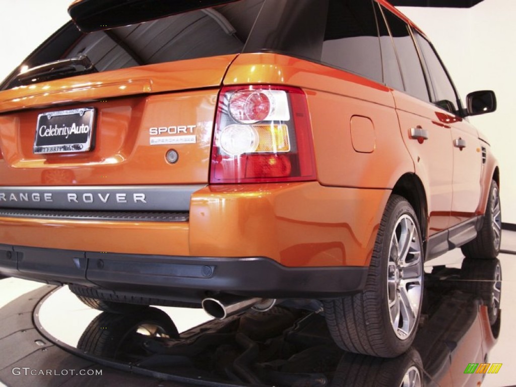 2006 Range Rover Sport Supercharged - Vesuvius Orange Metallic / Ebony Black photo #24