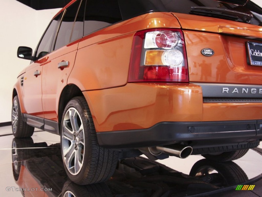 2006 Range Rover Sport Supercharged - Vesuvius Orange Metallic / Ebony Black photo #25