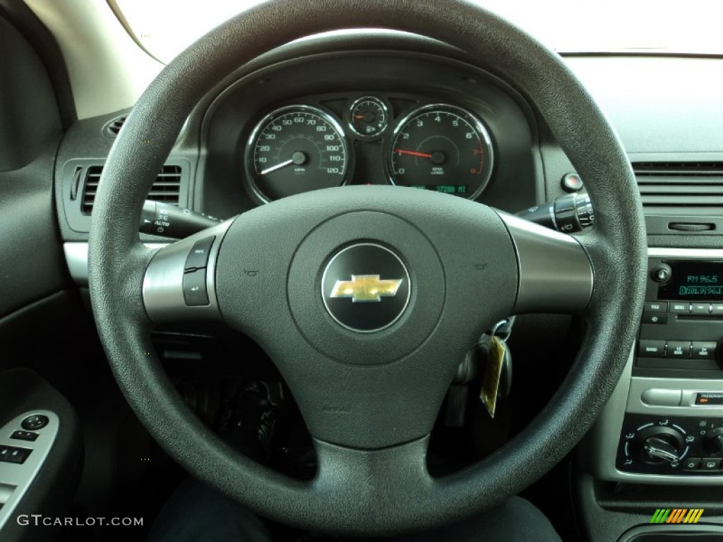 2010 Chevrolet Cobalt LT Sedan Ebony Steering Wheel Photo #60517812