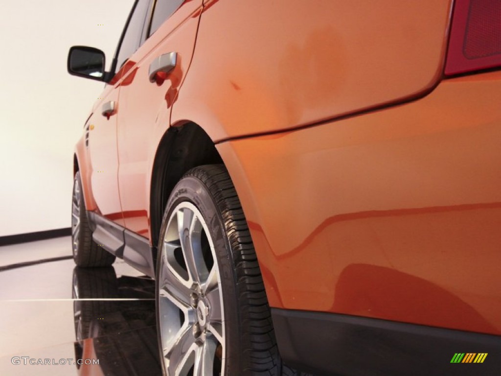 2006 Range Rover Sport Supercharged - Vesuvius Orange Metallic / Ebony Black photo #26