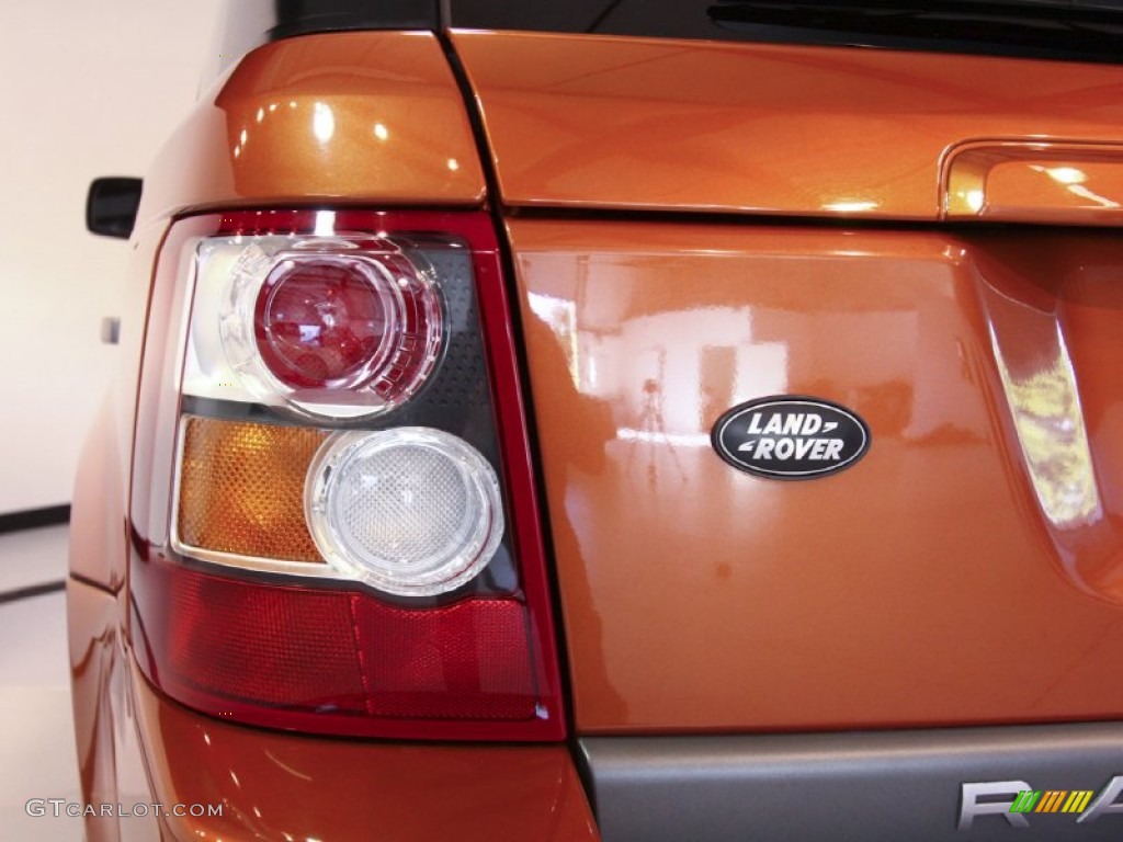 2006 Range Rover Sport Supercharged - Vesuvius Orange Metallic / Ebony Black photo #29