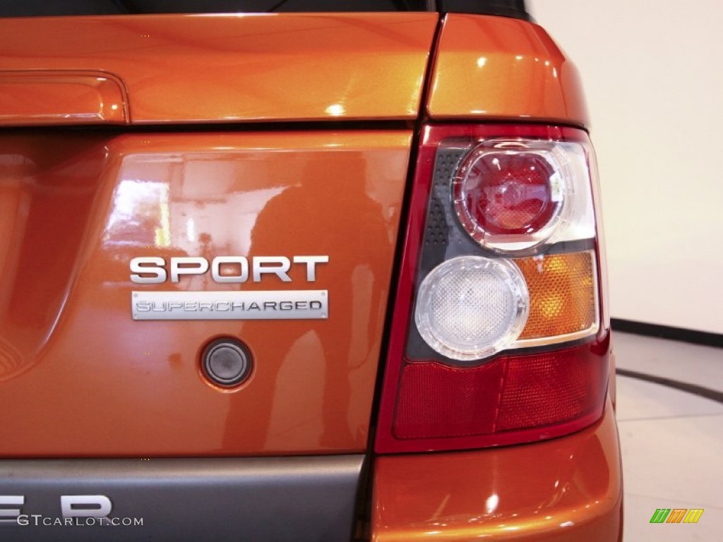 2006 Range Rover Sport Supercharged - Vesuvius Orange Metallic / Ebony Black photo #30
