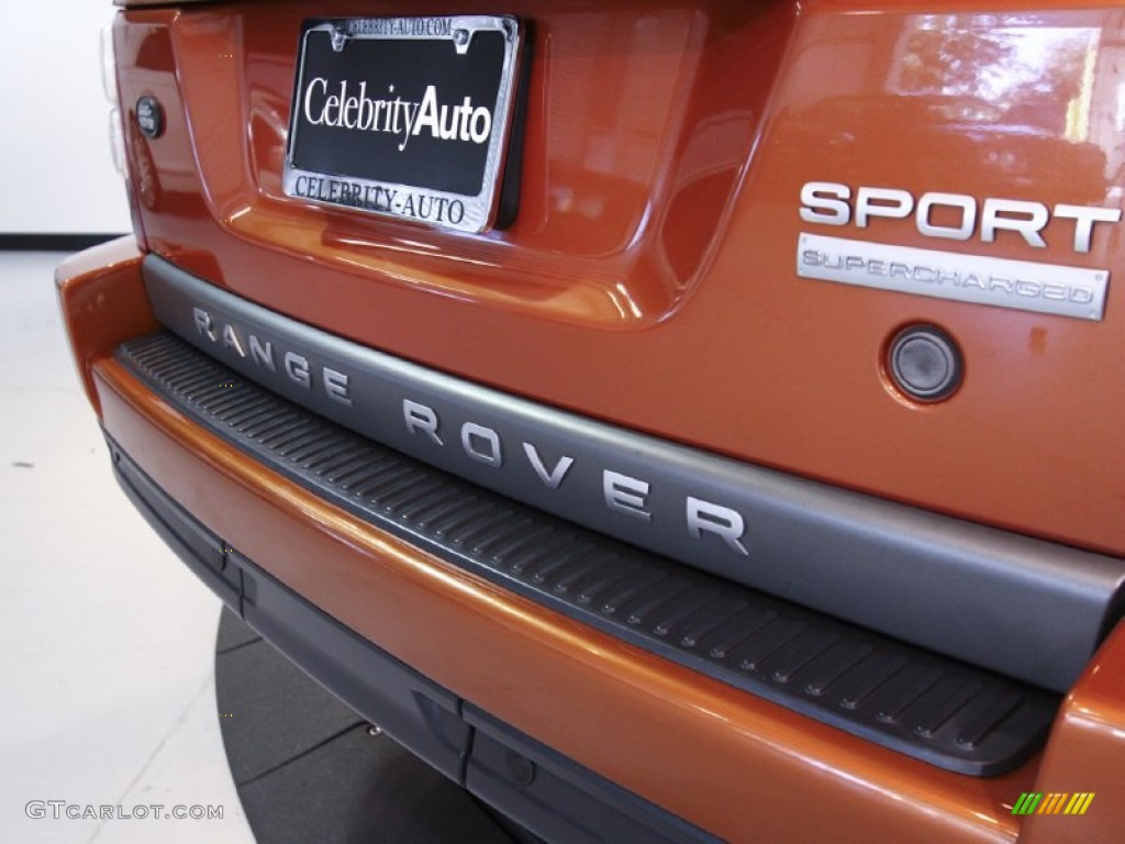 2006 Range Rover Sport Supercharged - Vesuvius Orange Metallic / Ebony Black photo #31