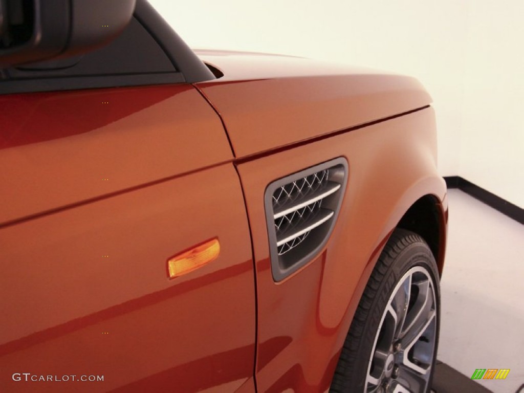 2006 Range Rover Sport Supercharged - Vesuvius Orange Metallic / Ebony Black photo #32