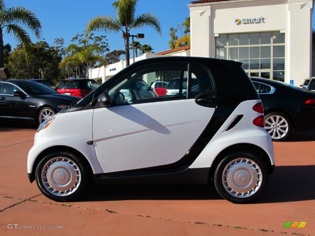 Crystal White 2012 Smart fortwo pure coupe Exterior Photo #60517938