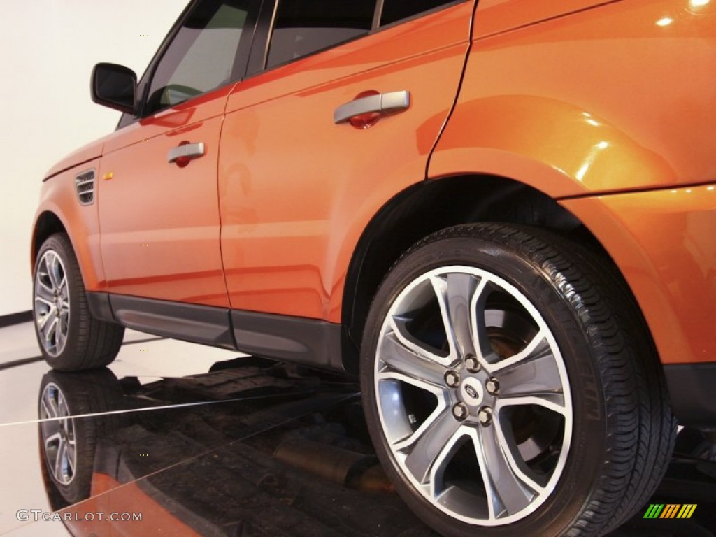 2006 Range Rover Sport Supercharged - Vesuvius Orange Metallic / Ebony Black photo #42