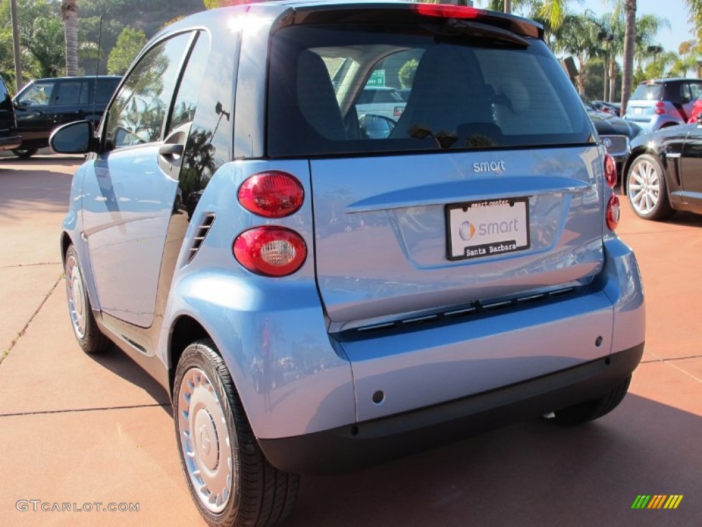 2012 fortwo pure coupe - Light Blue Metallic / Plain Black photo #3
