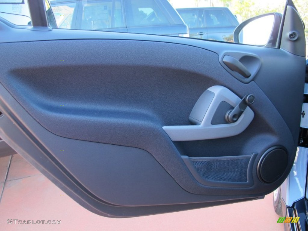 2012 fortwo pure coupe - Light Blue Metallic / Plain Black photo #4