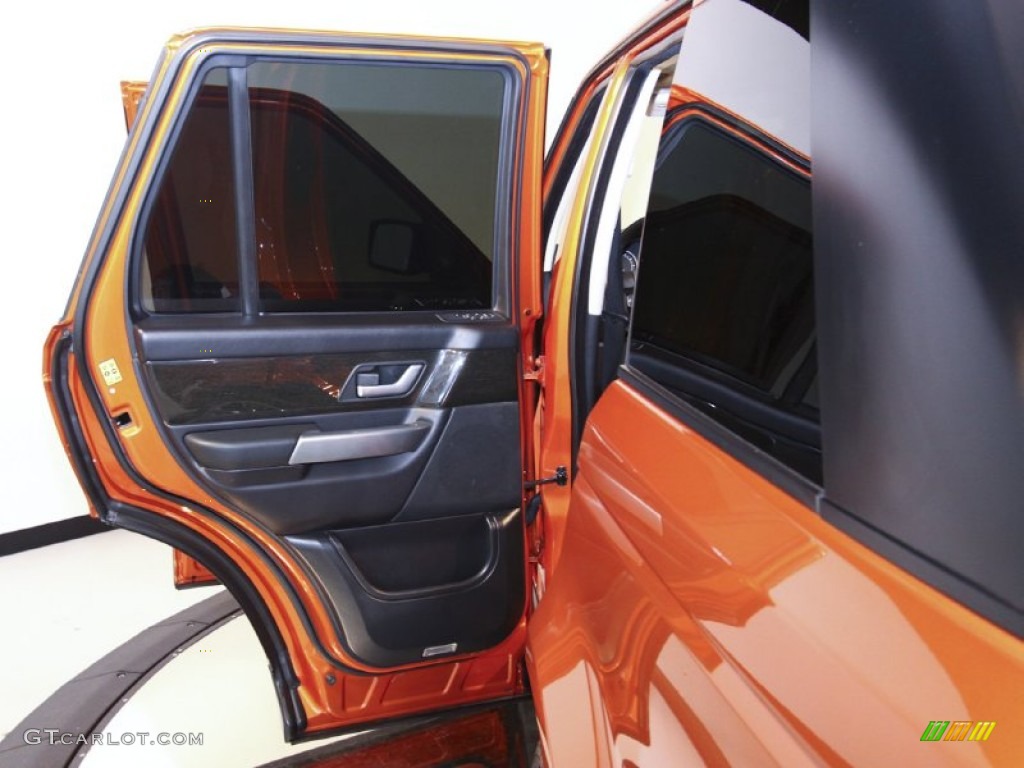 2006 Range Rover Sport Supercharged - Vesuvius Orange Metallic / Ebony Black photo #59