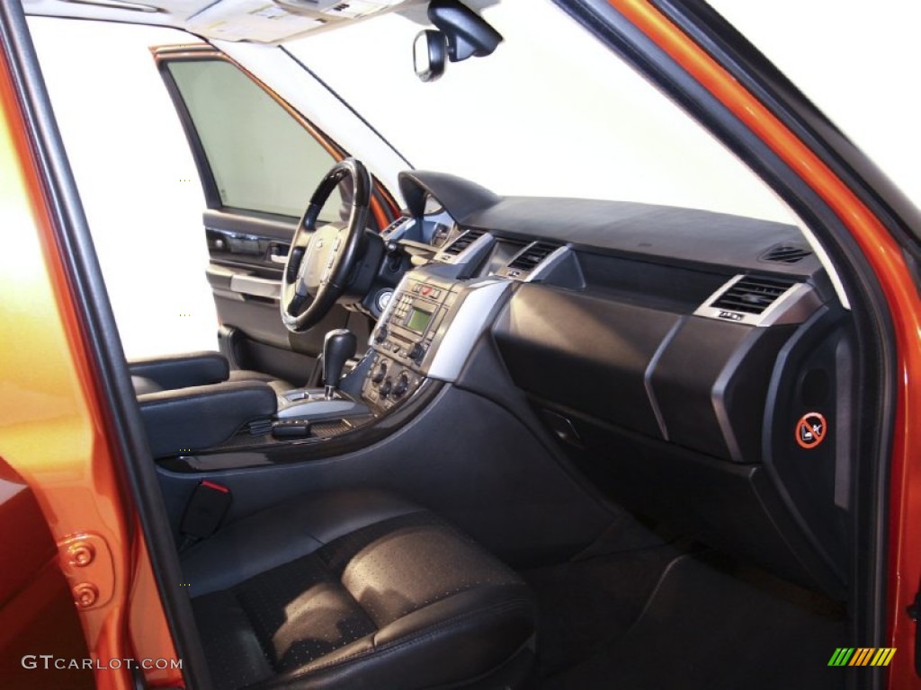 2006 Range Rover Sport Supercharged - Vesuvius Orange Metallic / Ebony Black photo #65