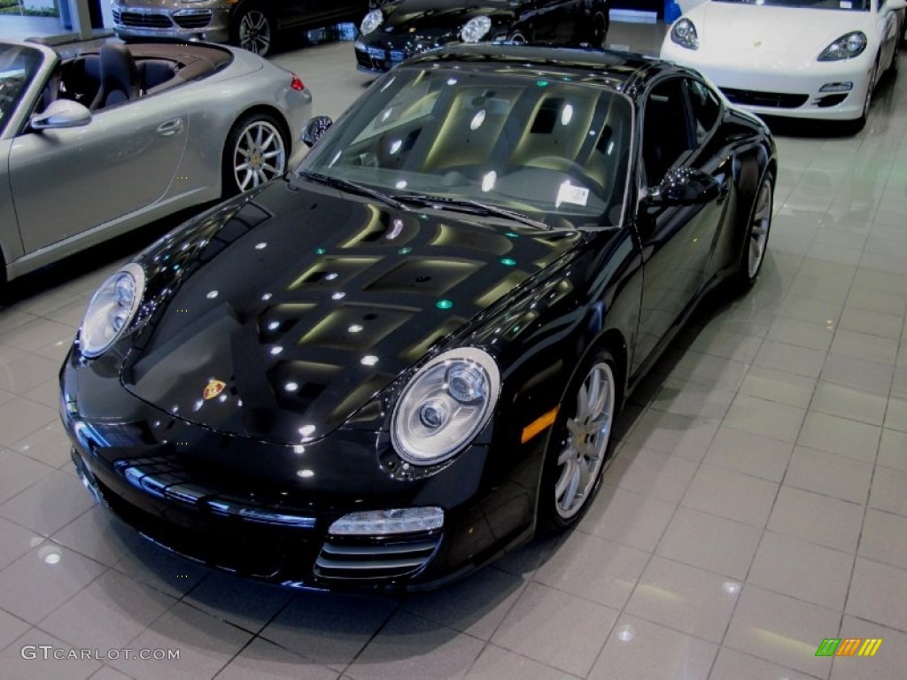 2012 911 Carrera 4S Coupe - Black / Black photo #2