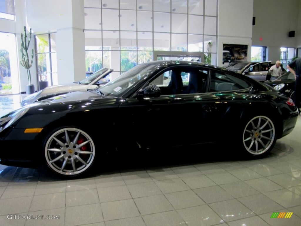 2012 911 Carrera 4S Coupe - Black / Black photo #5
