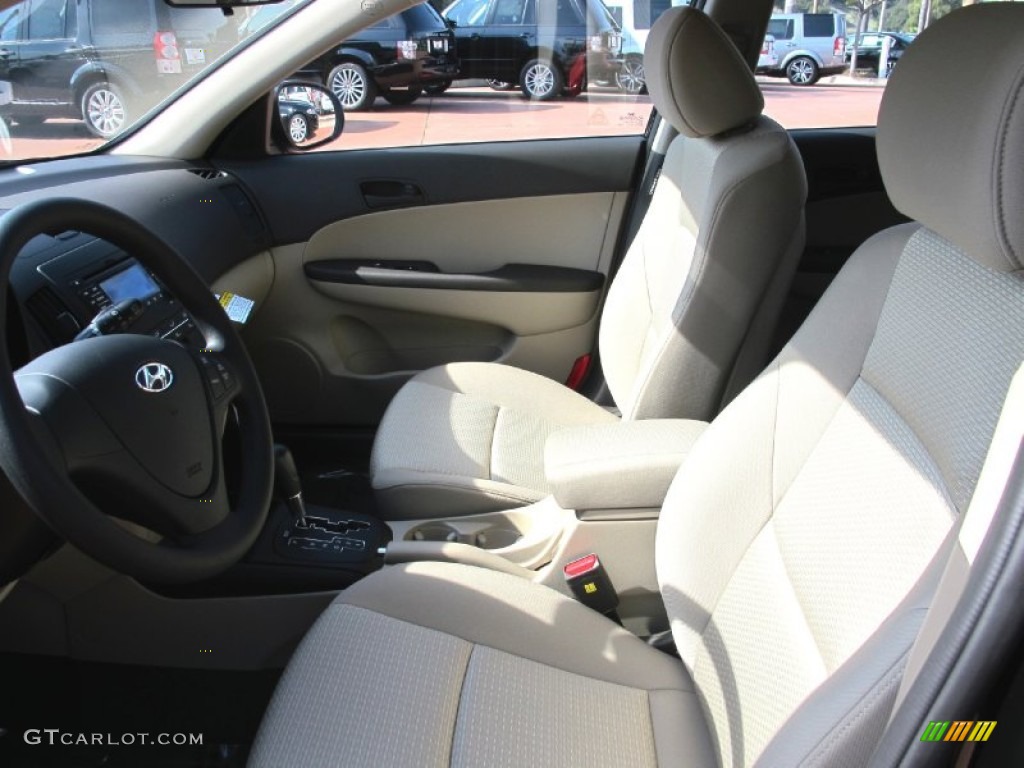 2012 Elantra GLS Touring - Midnight Black / Beige photo #6