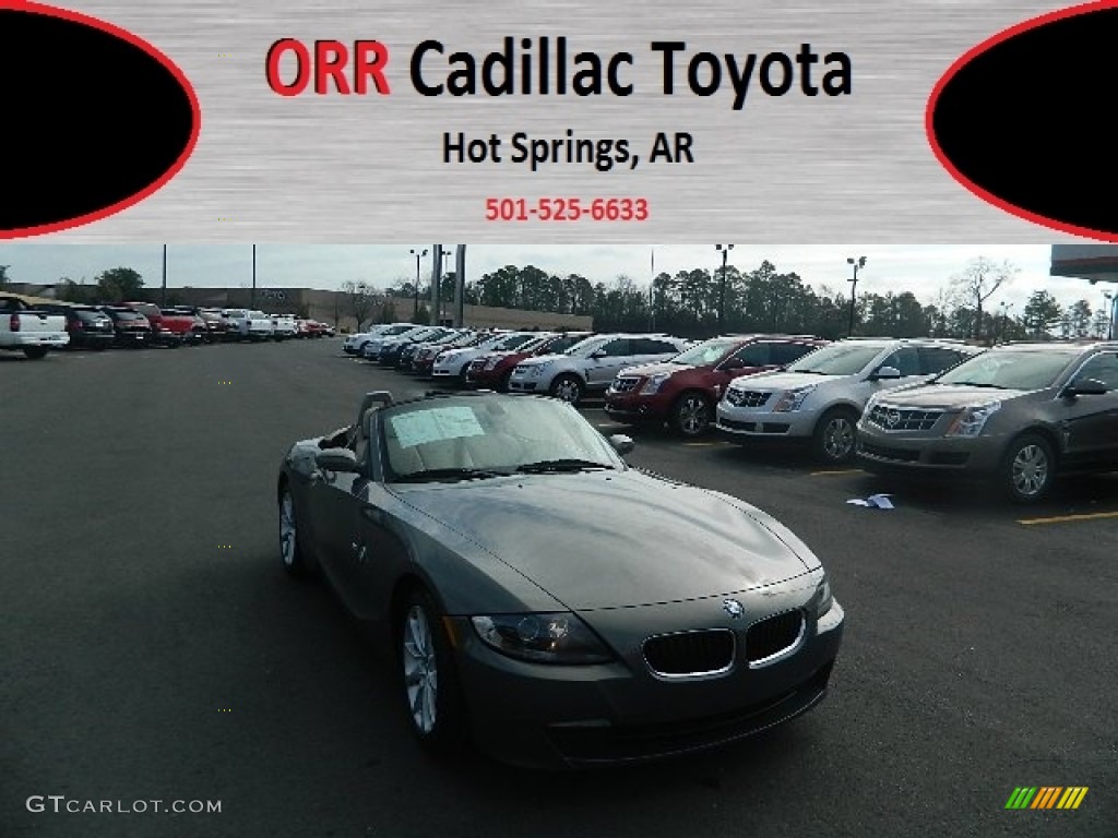 2008 Z4 3.0i Roadster - Space Grey Metallic / Beige photo #1