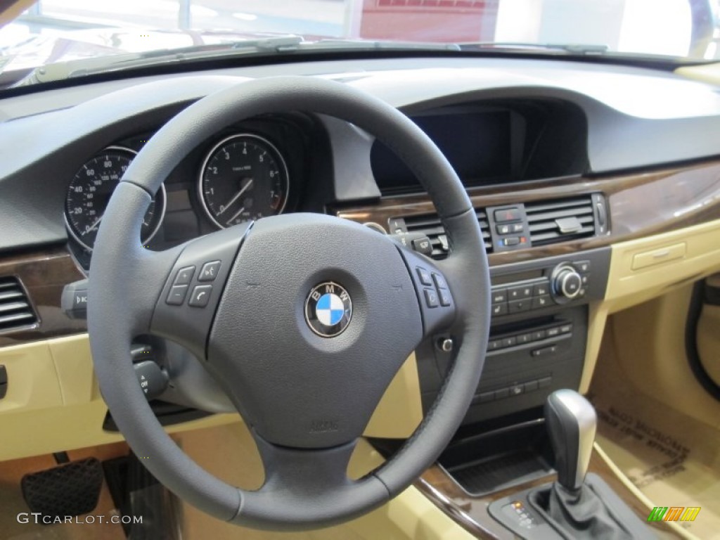 2012 BMW 3 Series 328i xDrive Sports Wagon Beige Dashboard Photo #60518874