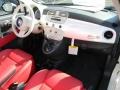 Pelle Rossa/Avorio (Red/Ivory) Dashboard Photo for 2012 Fiat 500 #60519042