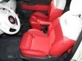  2012 500 c cabrio Lounge Pelle Rossa/Avorio (Red/Ivory) Interior