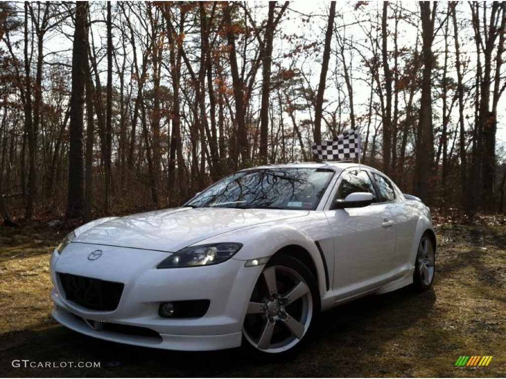 2005 RX-8  - Whitewater Pearl / Black photo #3