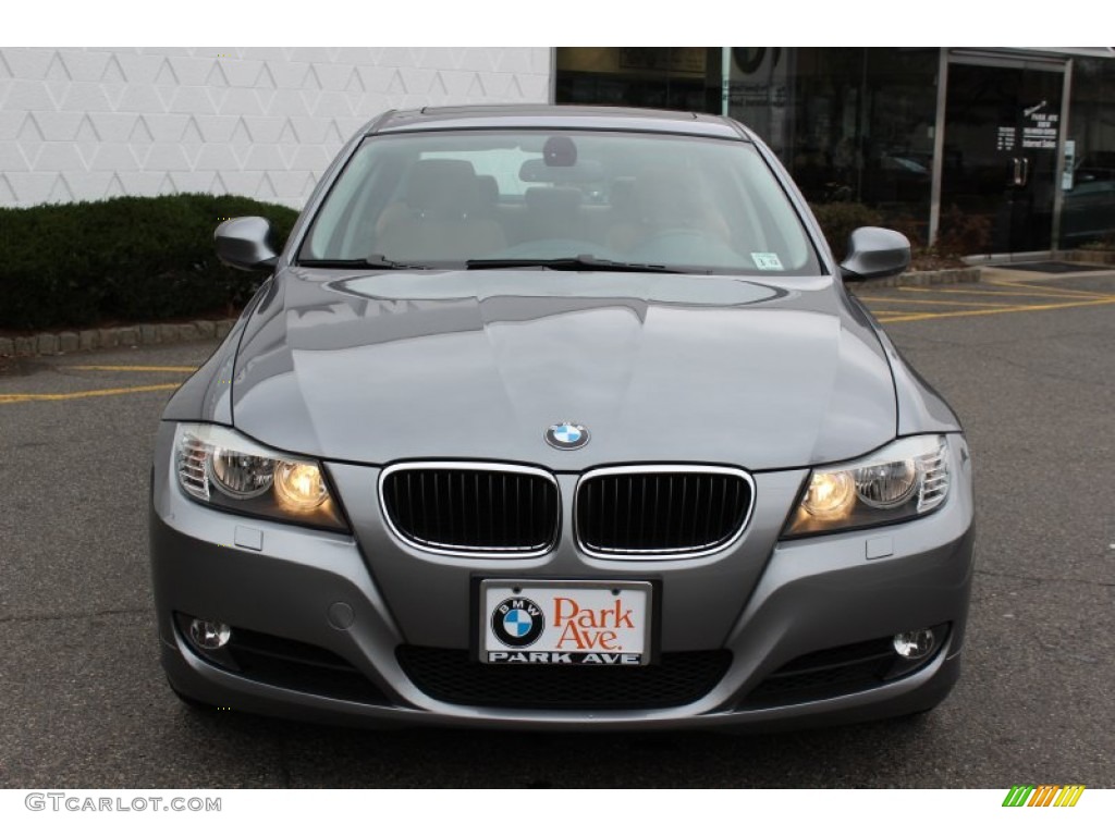 2009 3 Series 328xi Sedan - Space Grey Metallic / Saddle Brown Dakota Leather photo #2