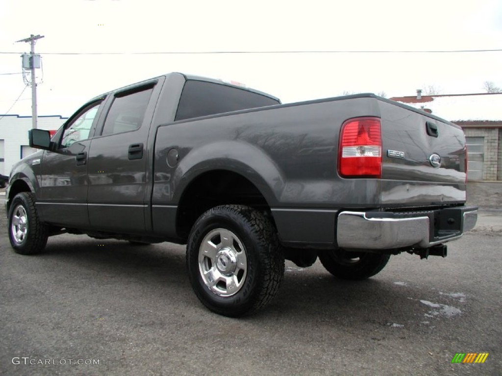 2004 F150 XLT SuperCrew 4x4 - Dark Shadow Grey Metallic / Dark Flint photo #5