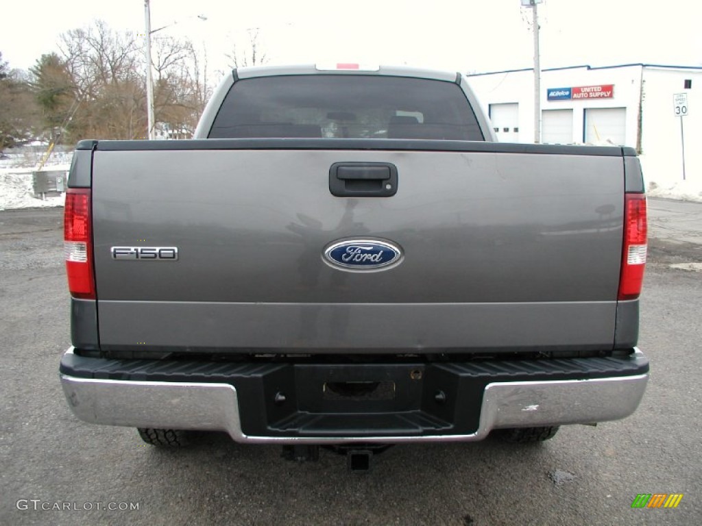2004 F150 XLT SuperCrew 4x4 - Dark Shadow Grey Metallic / Dark Flint photo #6