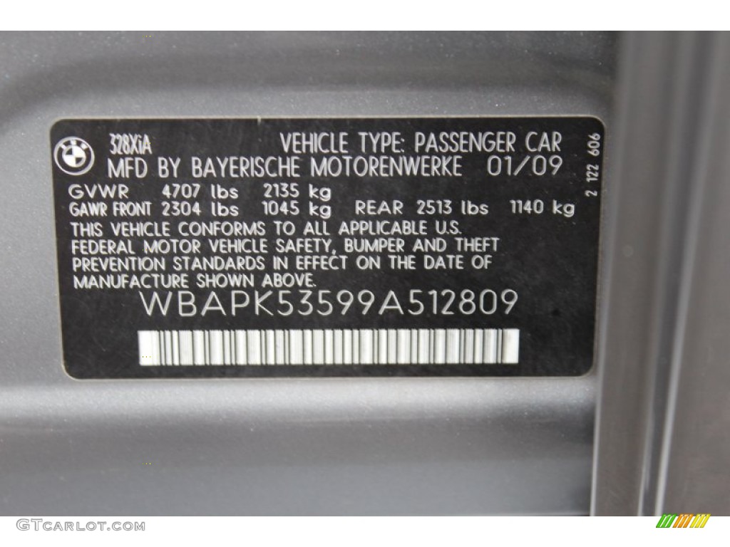 2009 3 Series 328xi Sedan - Space Grey Metallic / Saddle Brown Dakota Leather photo #33