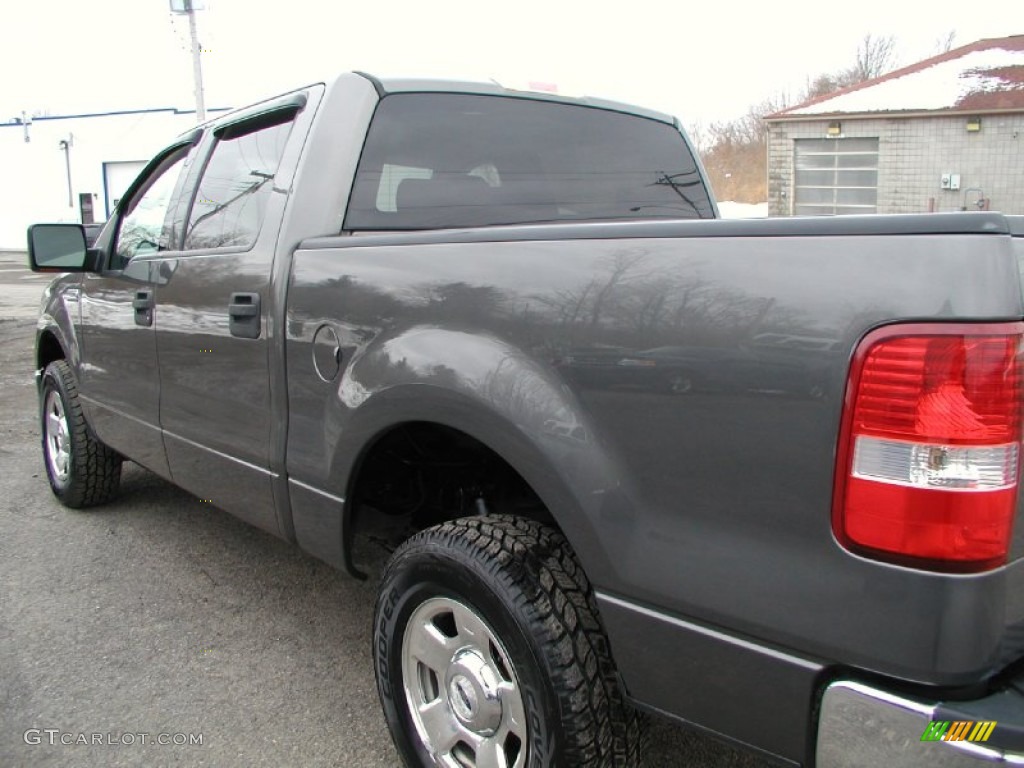 2004 F150 XLT SuperCrew 4x4 - Dark Shadow Grey Metallic / Dark Flint photo #15