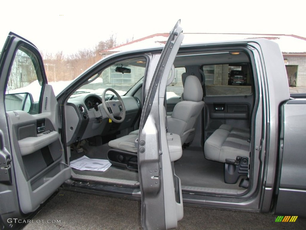2004 F150 XLT SuperCrew 4x4 - Dark Shadow Grey Metallic / Dark Flint photo #18
