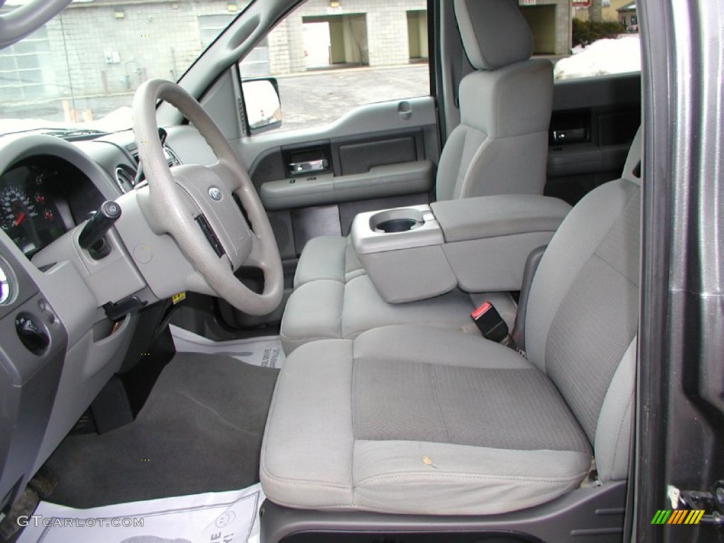2004 F150 XLT SuperCrew 4x4 - Dark Shadow Grey Metallic / Dark Flint photo #21