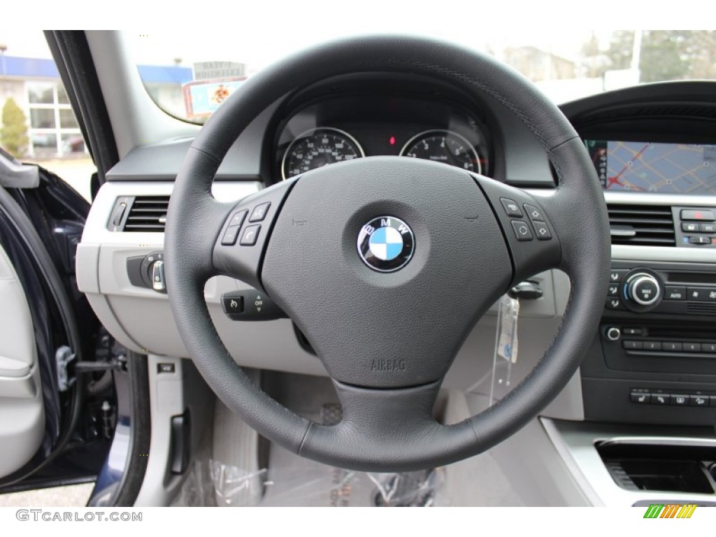 2009 BMW 3 Series 328xi Sedan Grey Steering Wheel Photo #60520646