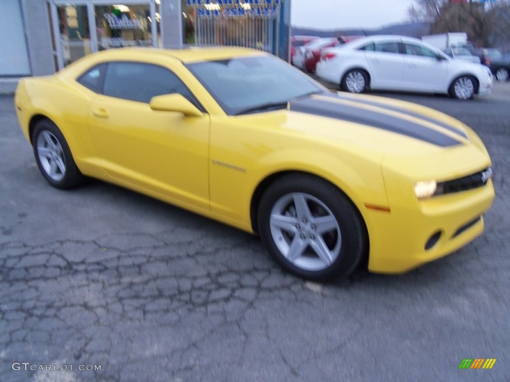 2010 Camaro LT Coupe - Rally Yellow / Black photo #4