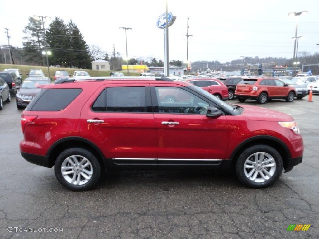 2012 Explorer XLT 4WD - Red Candy Metallic / Charcoal Black photo #5