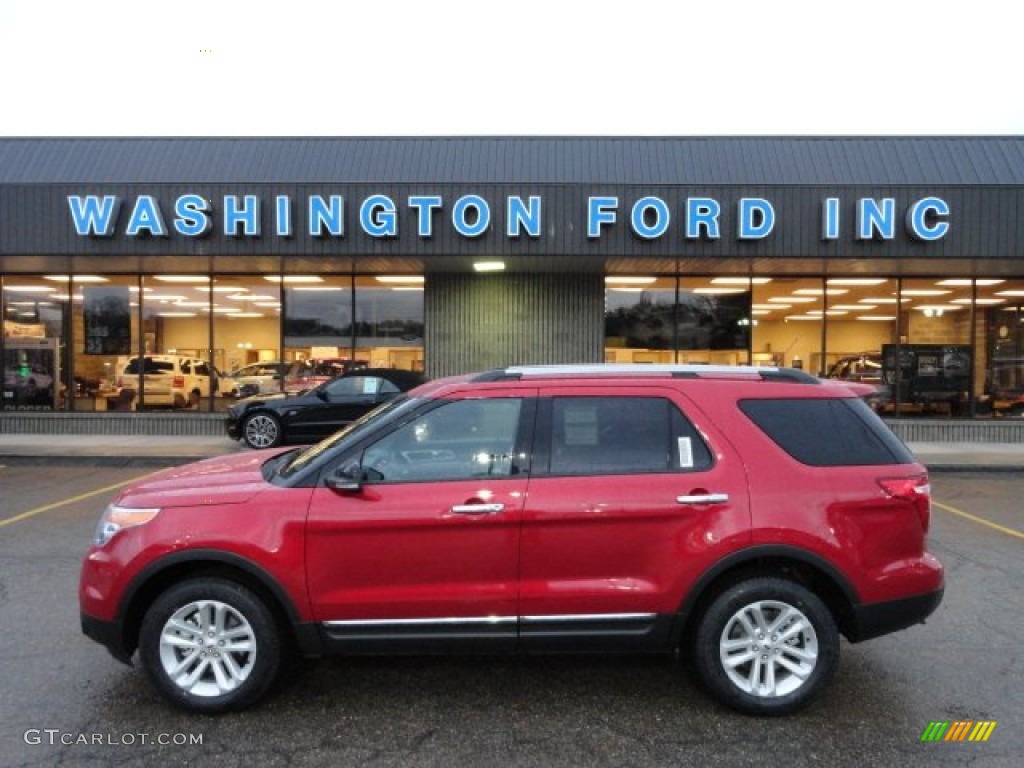 2012 Explorer XLT 4WD - Red Candy Metallic / Charcoal Black photo #1