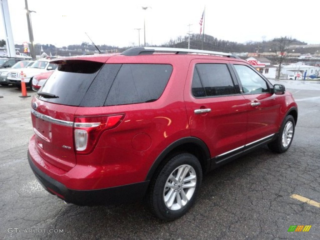 2012 Explorer XLT 4WD - Red Candy Metallic / Charcoal Black photo #4