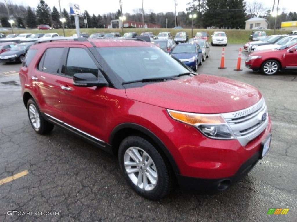 2012 Explorer XLT 4WD - Red Candy Metallic / Charcoal Black photo #6