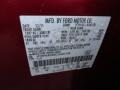 RZ: Red Candy Metallic 2012 Ford Explorer XLT 4WD Color Code