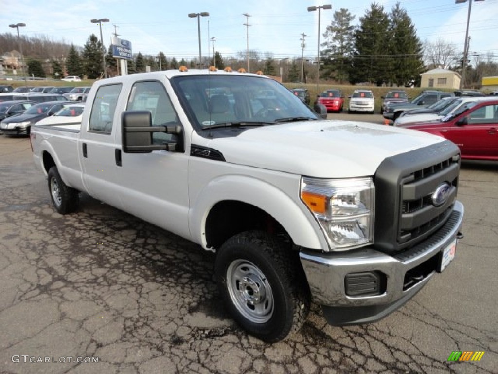 2012 F250 Super Duty XL Crew Cab 4x4 - Oxford White / Steel photo #6