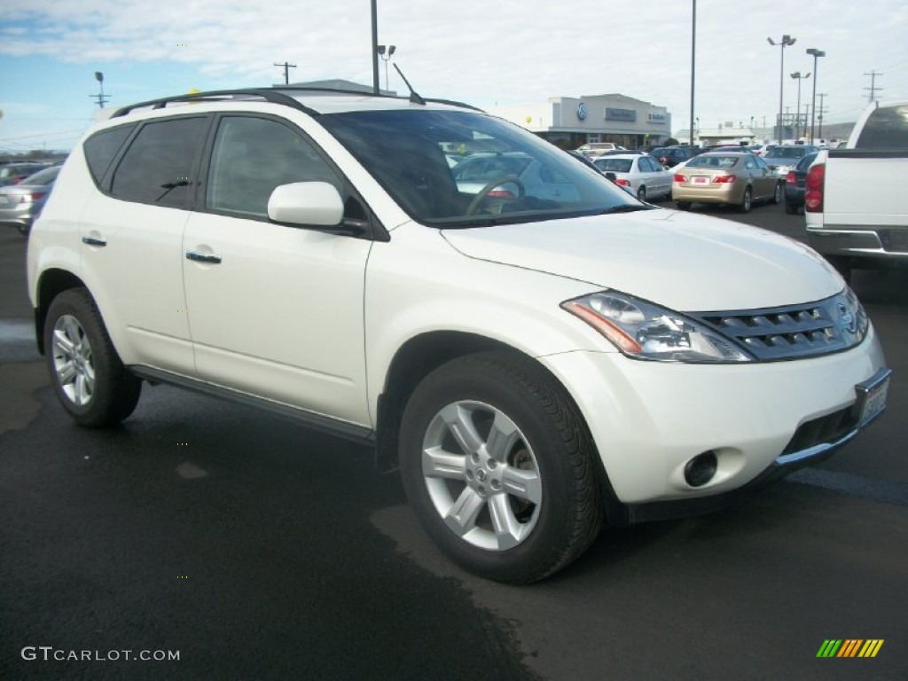 2006 Murano S AWD - Pearl White / Cafe Latte photo #1