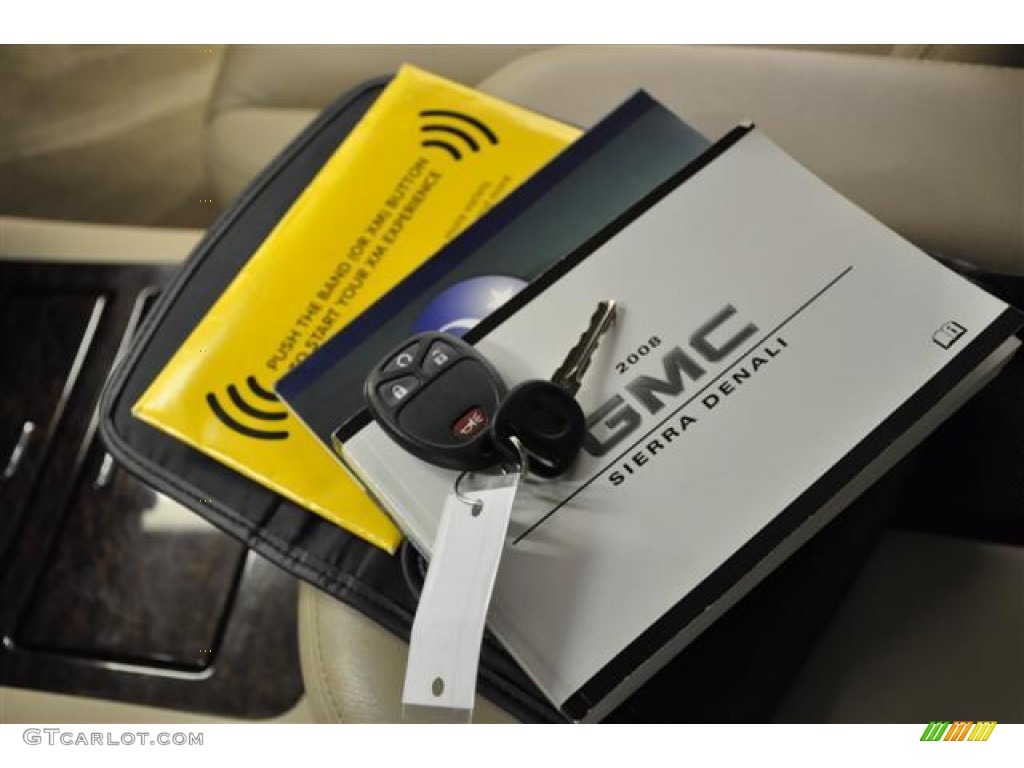 2008 Sierra 1500 Denali Crew Cab AWD - Polar White / Cocoa/Light Cashmere photo #18