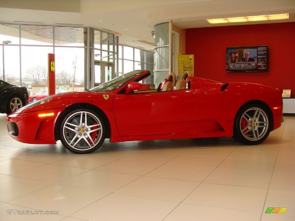 2008 F430 Spider F1 - Rosso Corsa (Red) / Beige photo #4