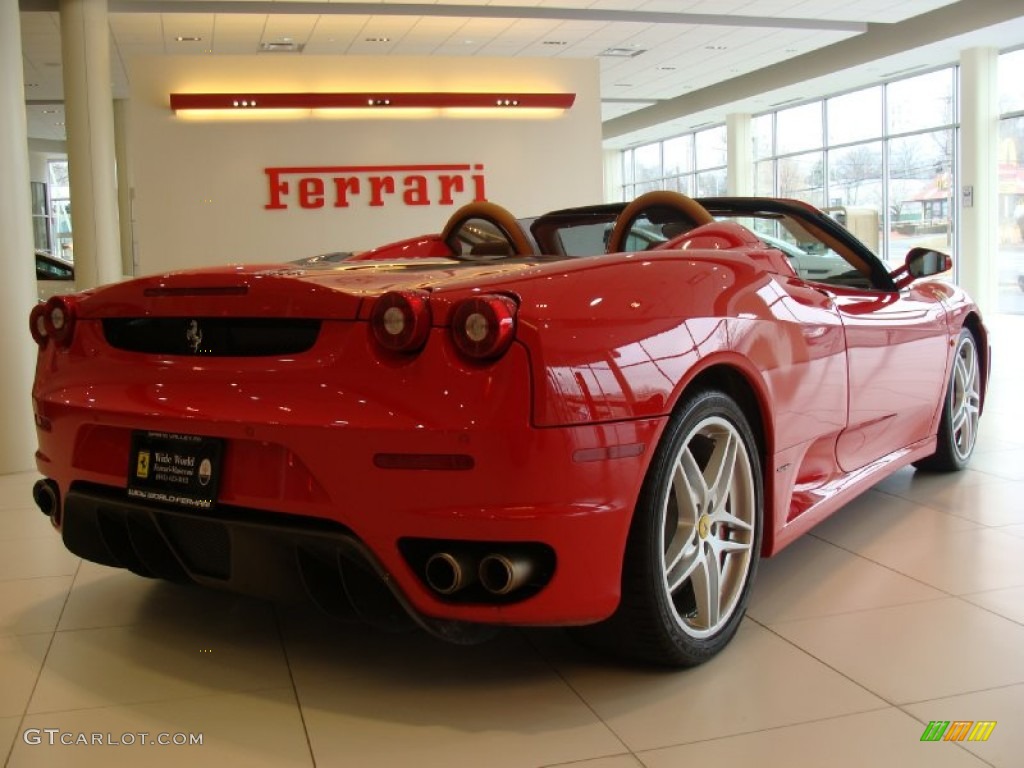 2008 F430 Spider F1 - Rosso Corsa (Red) / Beige photo #7