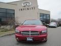 2008 Inferno Red Crystal Pearl Dodge Charger SXT  photo #2