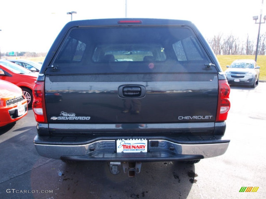 2003 Silverado 1500 LS Crew Cab 4x4 - Dark Gray Metallic / Dark Charcoal photo #6