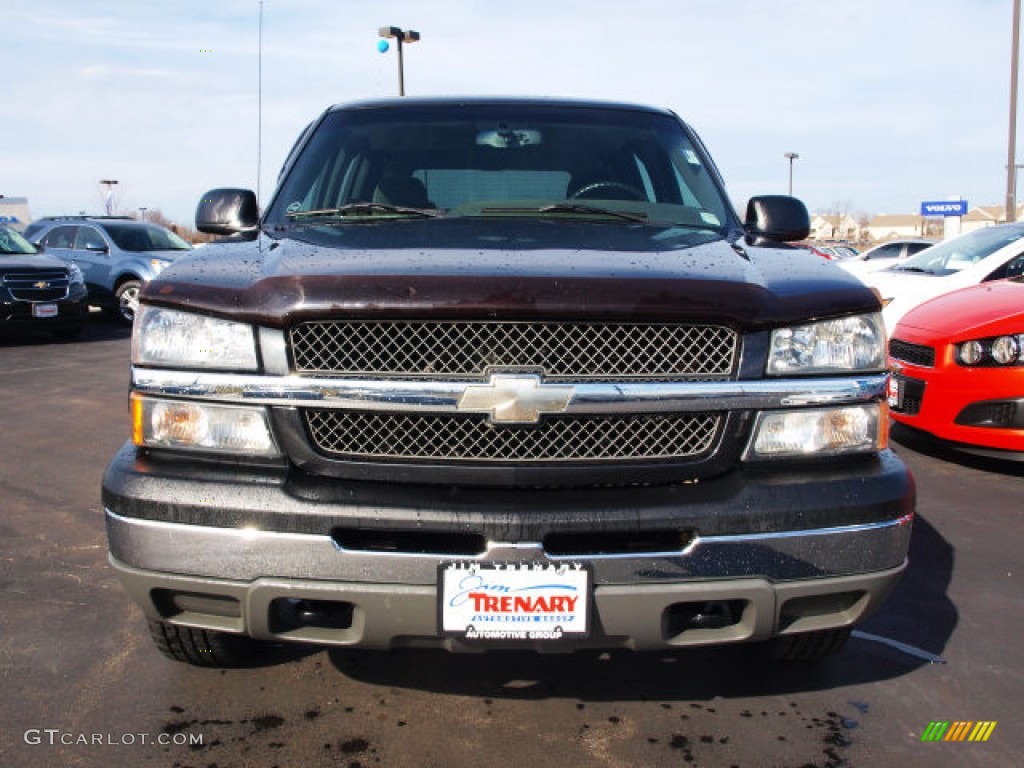 2003 Silverado 1500 LS Crew Cab 4x4 - Dark Gray Metallic / Dark Charcoal photo #7