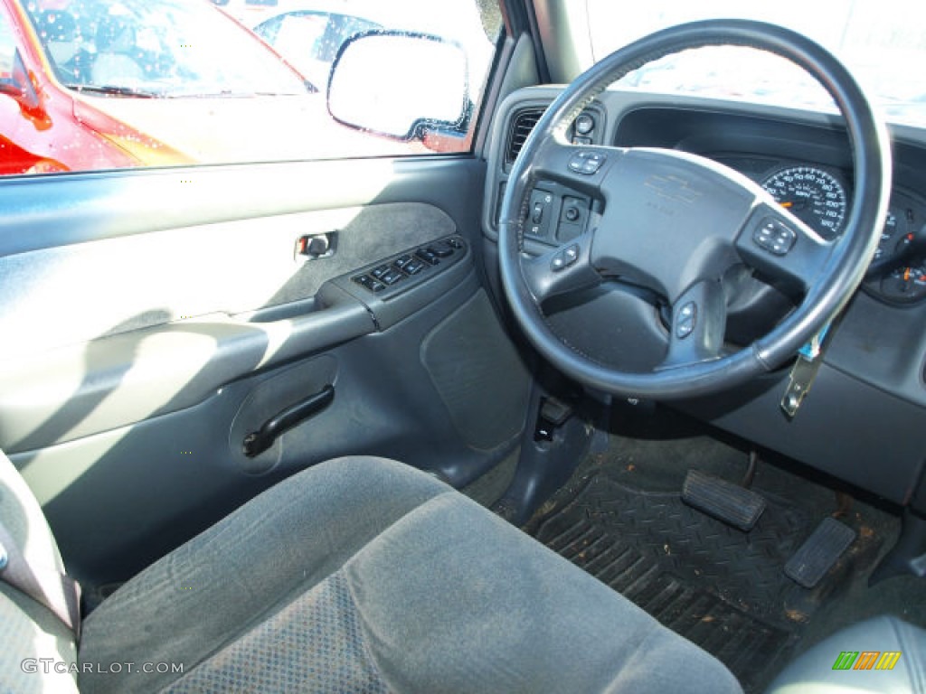 2003 Silverado 1500 LS Crew Cab 4x4 - Dark Gray Metallic / Dark Charcoal photo #10