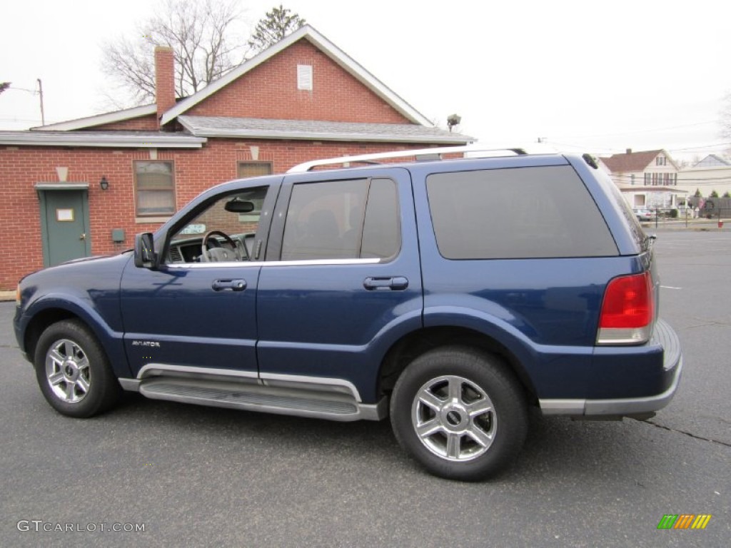 2004 Aviator Ultimate 4x4 - Dark Blue Pearl Metallic / Dove Grey photo #4