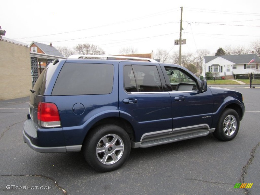 2004 Aviator Ultimate 4x4 - Dark Blue Pearl Metallic / Dove Grey photo #8