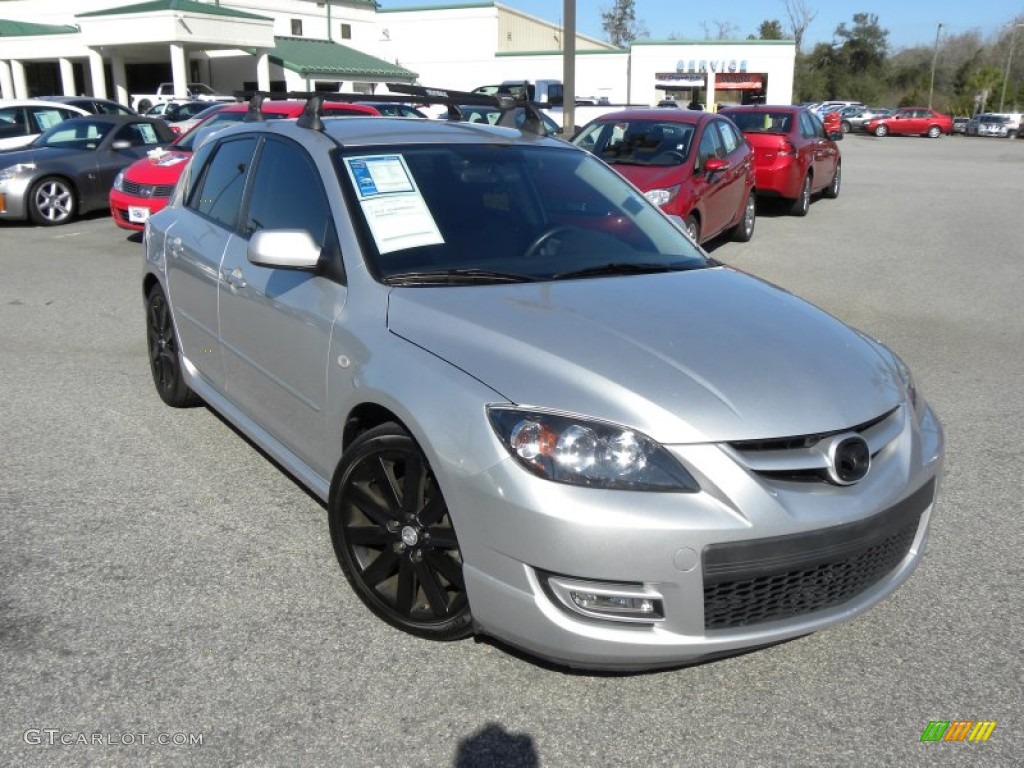 2007 MAZDA3 MAZDASPEED3 Sport - Sunlight Silver Metallic / Gray/Black photo #1