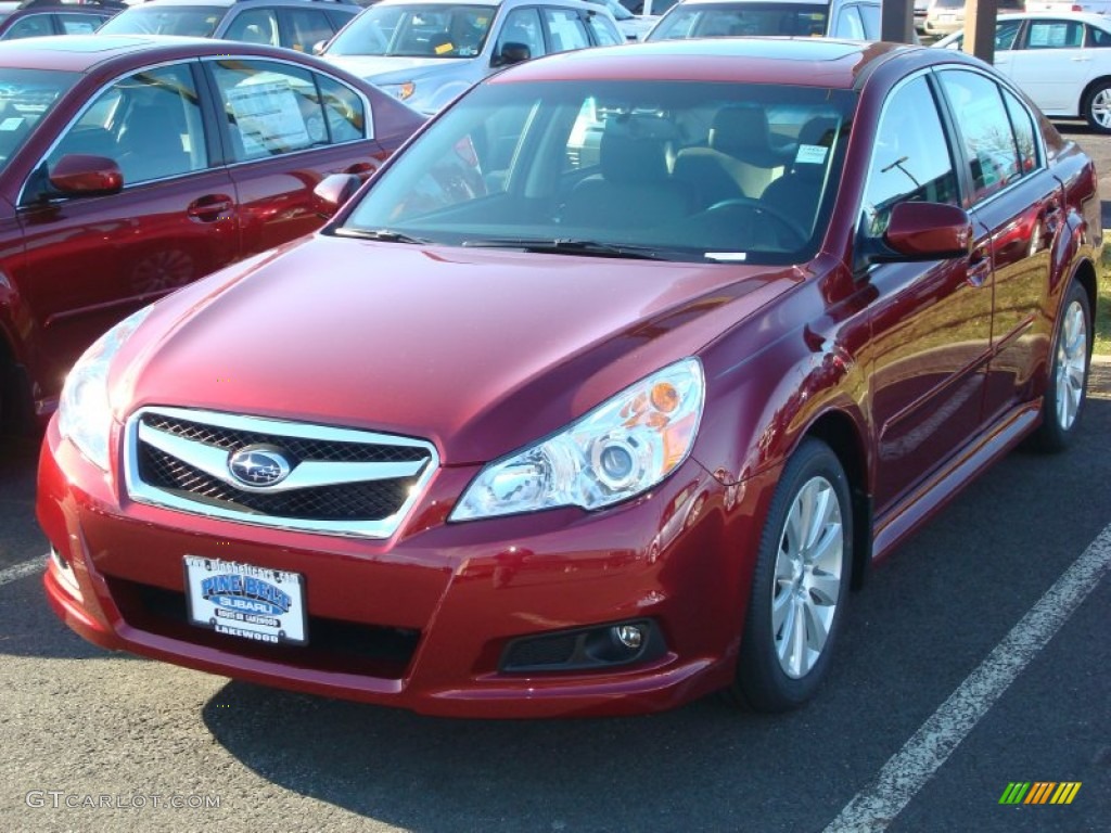 2012 Legacy 3.6R Limited - Venetian Red Pearl / Off Black photo #1