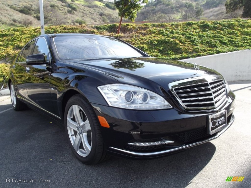 2012 S 550 Sedan - Black / Black photo #1